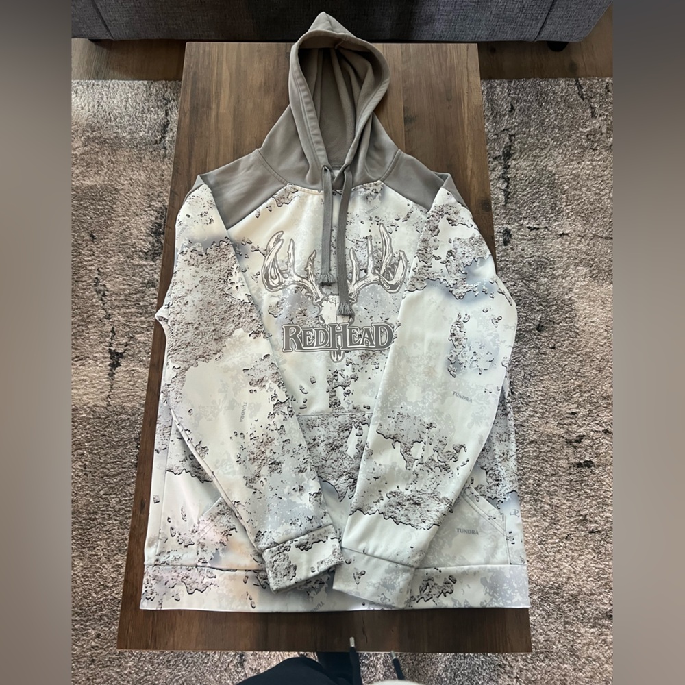 Redhead Clothing Men's White and Cream Hoodie